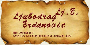 Ljubodrag Brdanović vizit kartica